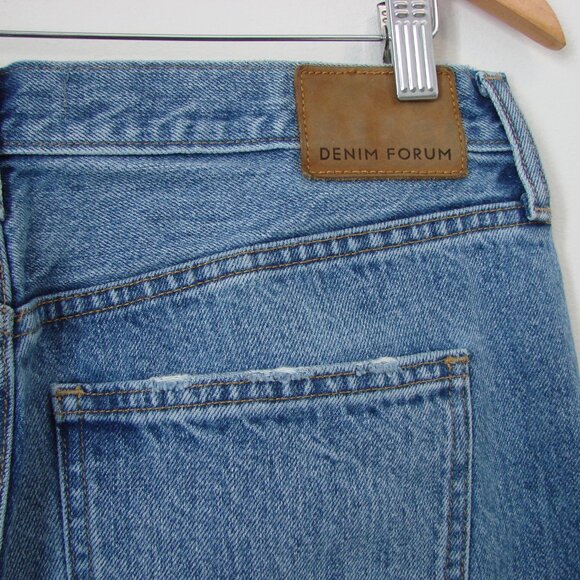 Aritzia Denim Forum Jeans The Ex Boyfriend Organic Cotton Ankle Medium Wash 30 - Picture 15 of 16